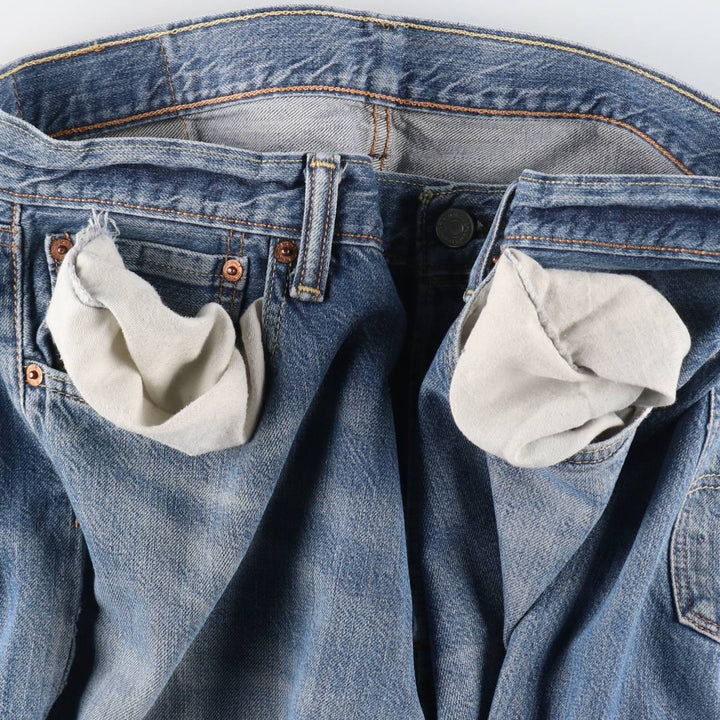 Levi's 501 straight denim pants for men, size W36 cotton blue type Vintage Second Hand