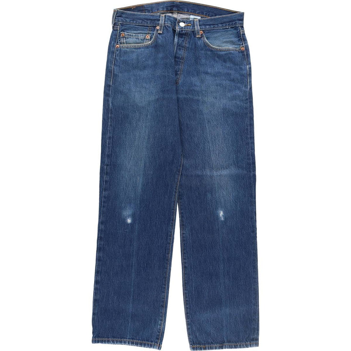 Levi's 501 straight denim pants for men, size W33 cotton blue type Vintage Second Hand