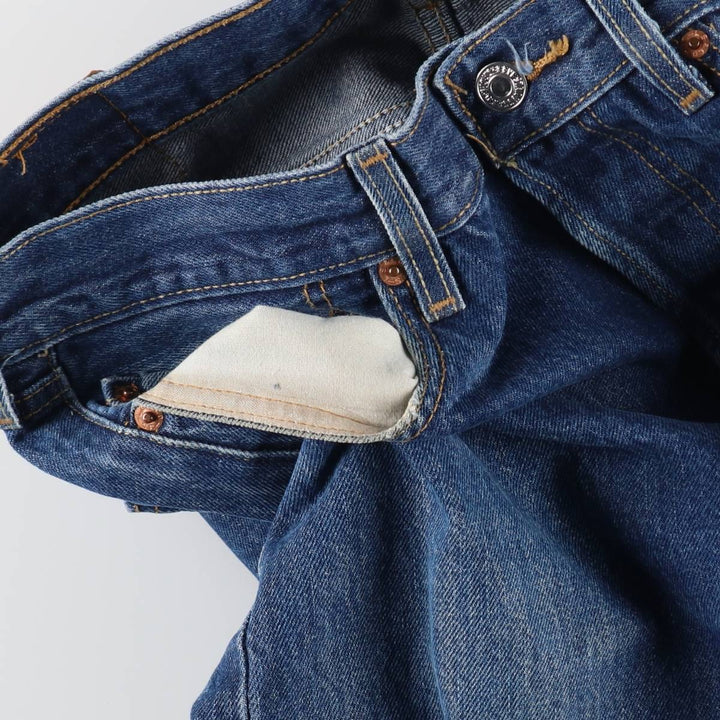 Levi's 501 straight denim pants for men, size W33 cotton blue type Vintage Second Hand