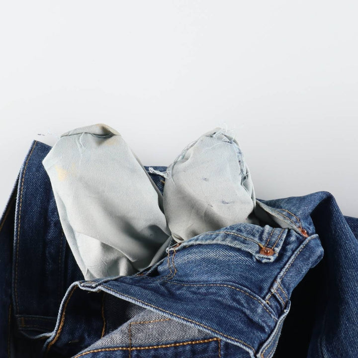 Levi's 501 straight denim pants for men, size W33 cotton blue type Vintage Second Hand