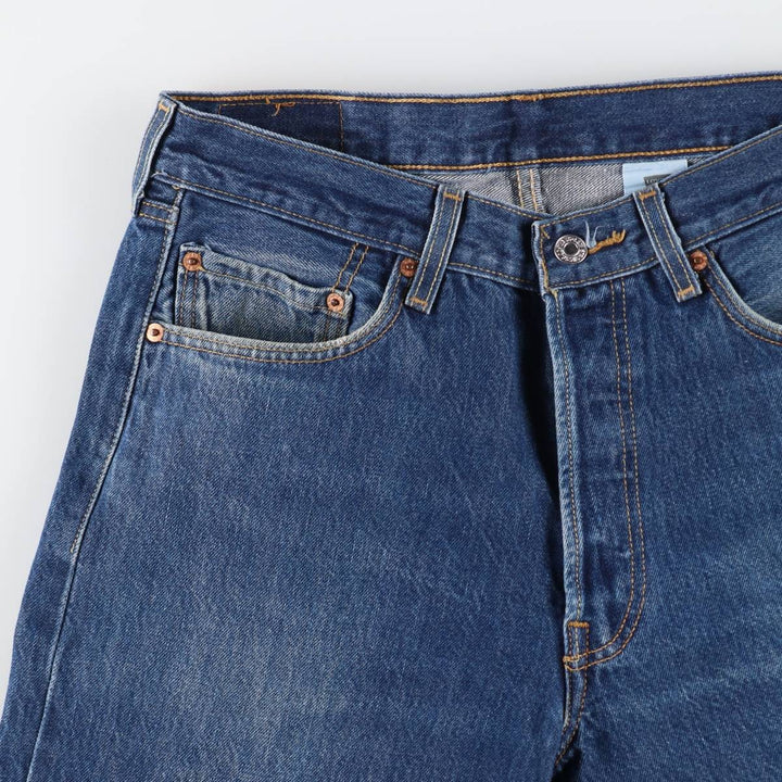 Levi's 501 straight denim pants for men, size W33 cotton blue type Vintage Second Hand