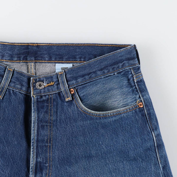 Levi's 501 straight denim pants for men, size W33 cotton blue type Vintage Second Hand