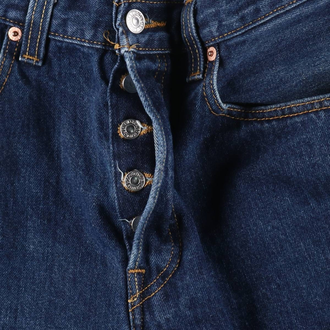 Levi's 501 straight denim pants for men, size W33 cotton blue type Vintage Second Hand