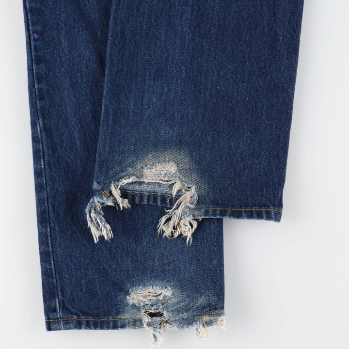 Levi's 501 straight denim pants for men, size W33 cotton blue type Vintage Second Hand