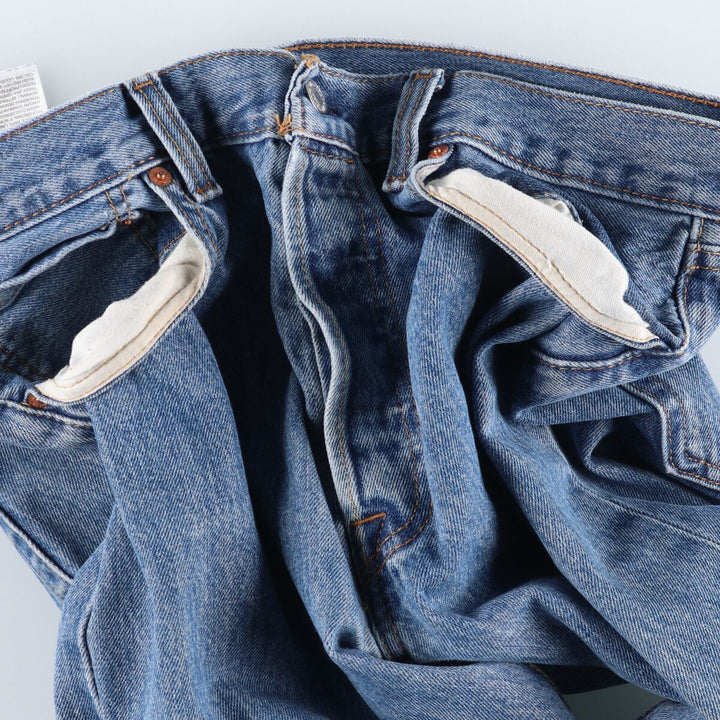 Levi's 501 straight denim pants for men, size W34 cotton blue type Vintage Second Hand