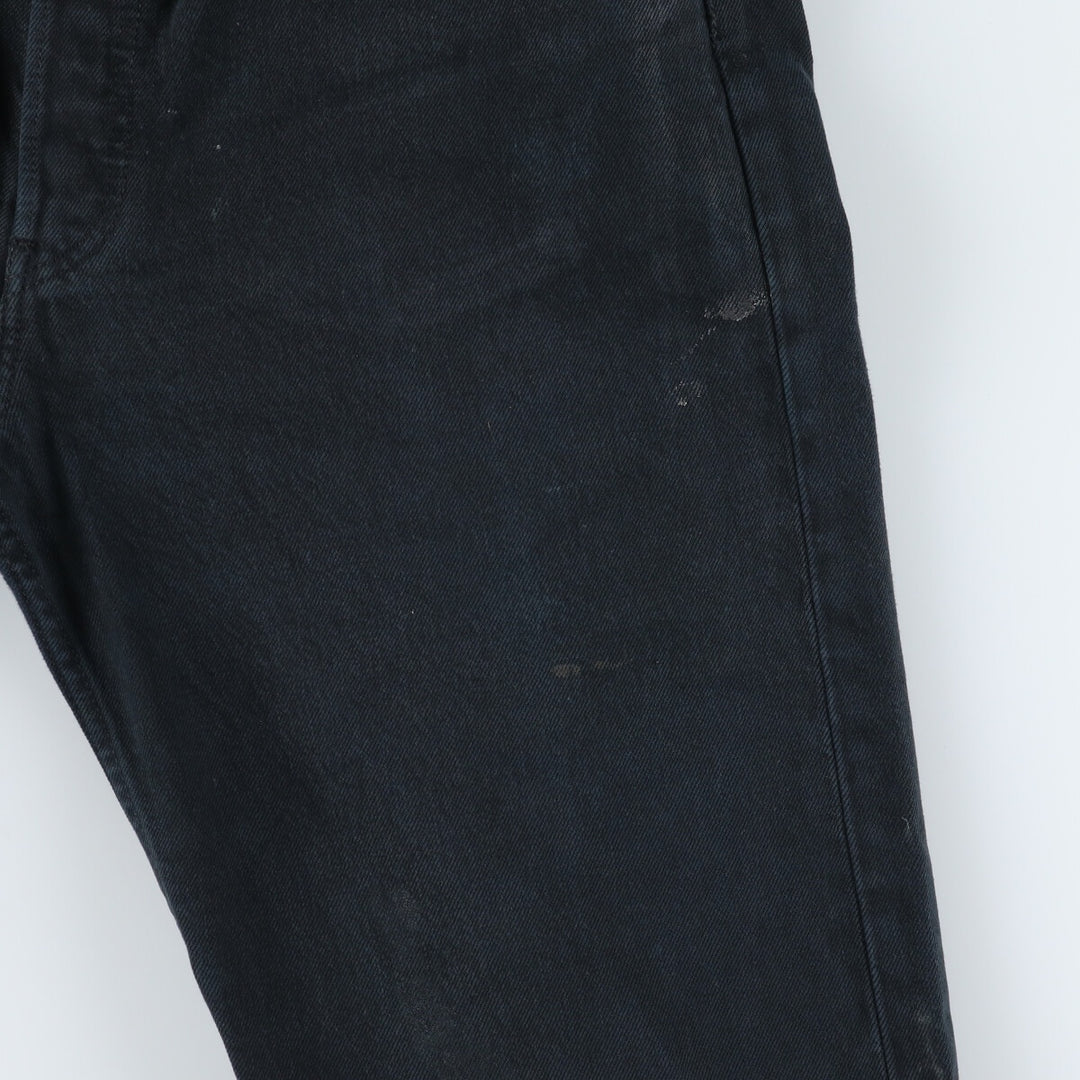 Levi's 501 Euro Model Black Denim Straight Denim Pants, Men's Size W33 cotton black type Vintage Second Hand
