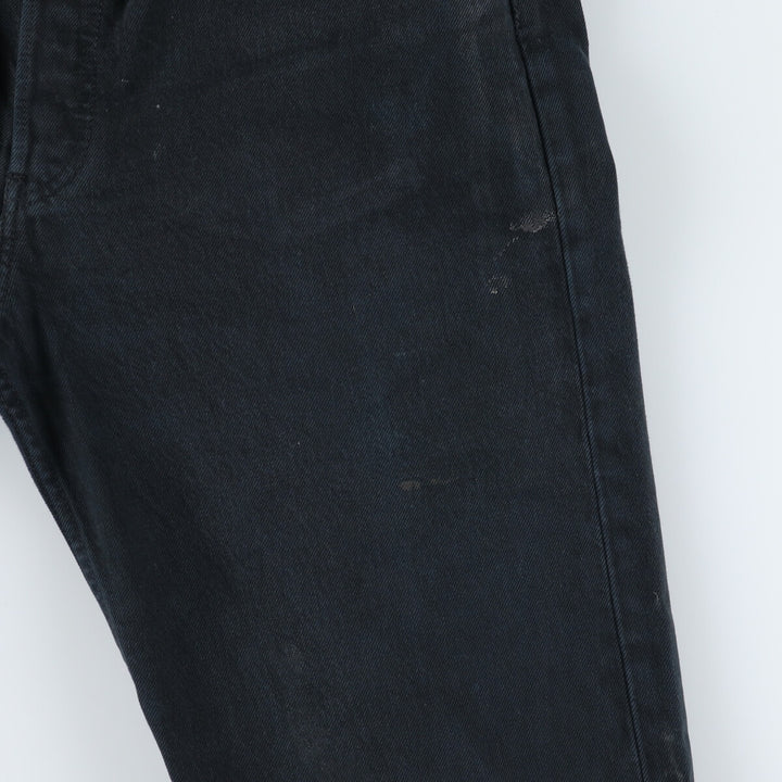 Levi's 501 Euro Model Black Denim Straight Denim Pants, Men's Size W33 cotton black type Vintage Second Hand
