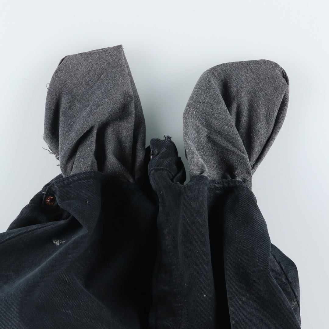 Levi's 501 Euro Model Black Denim Straight Denim Pants, Men's Size W33 cotton black type Vintage Second Hand