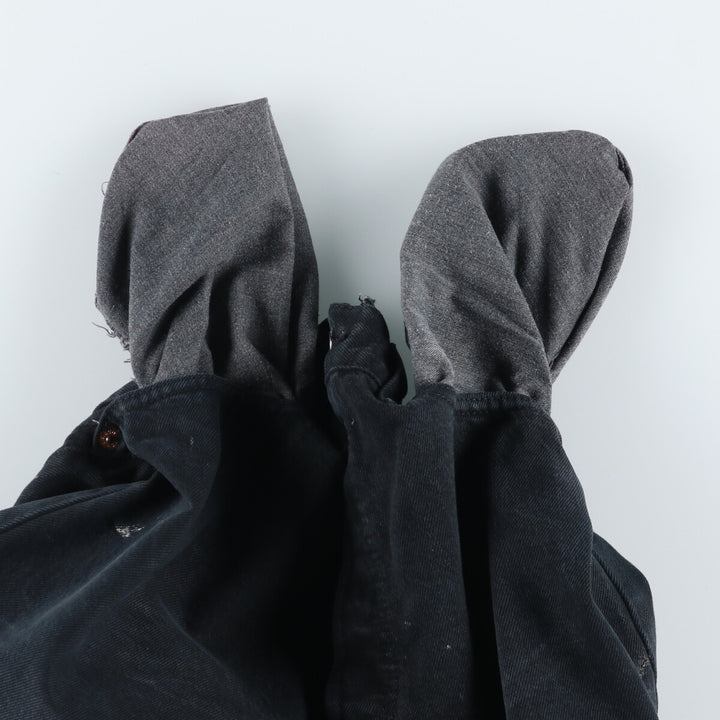Levi's 501 Euro Model Black Denim Straight Denim Pants, Men's Size W33 cotton black type Vintage Second Hand