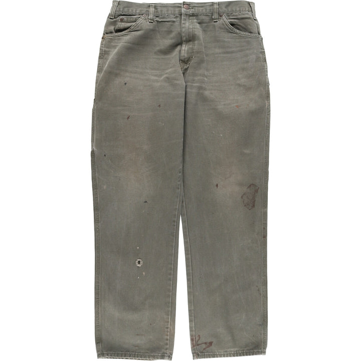 Dickies Painted Duck Painter Pants for Men (W36 equivalent) cotton Khaki type Vintage Second Hand