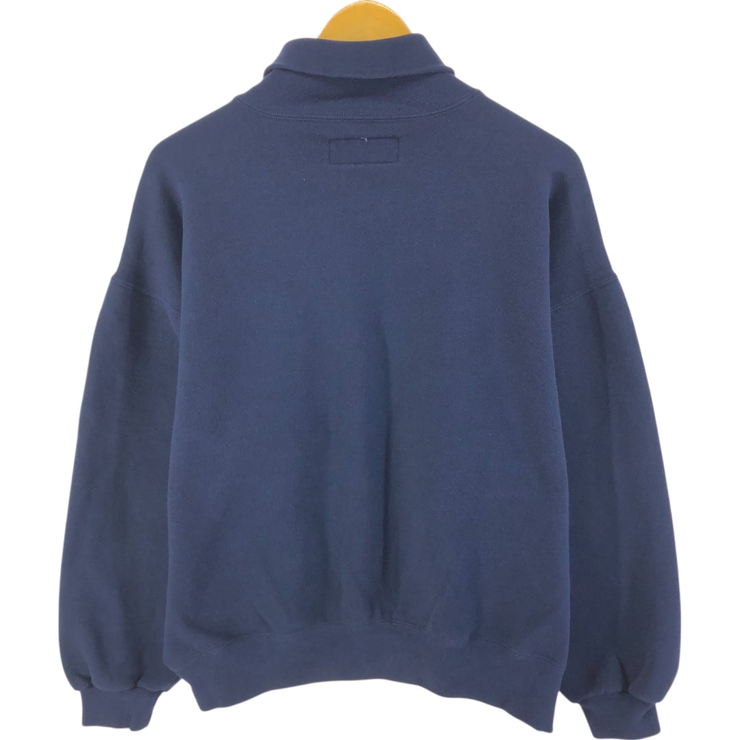 90'S Russell HIGH COTTON Turtleneck Plain Blank Sweatshirt Trainer Made in USA Men's XL /eaa521779