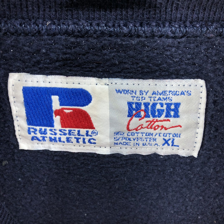 90'S Russell HIGH COTTON Turtleneck Plain Blank Sweatshirt Trainer Made in USA Men's XL /eaa521779
