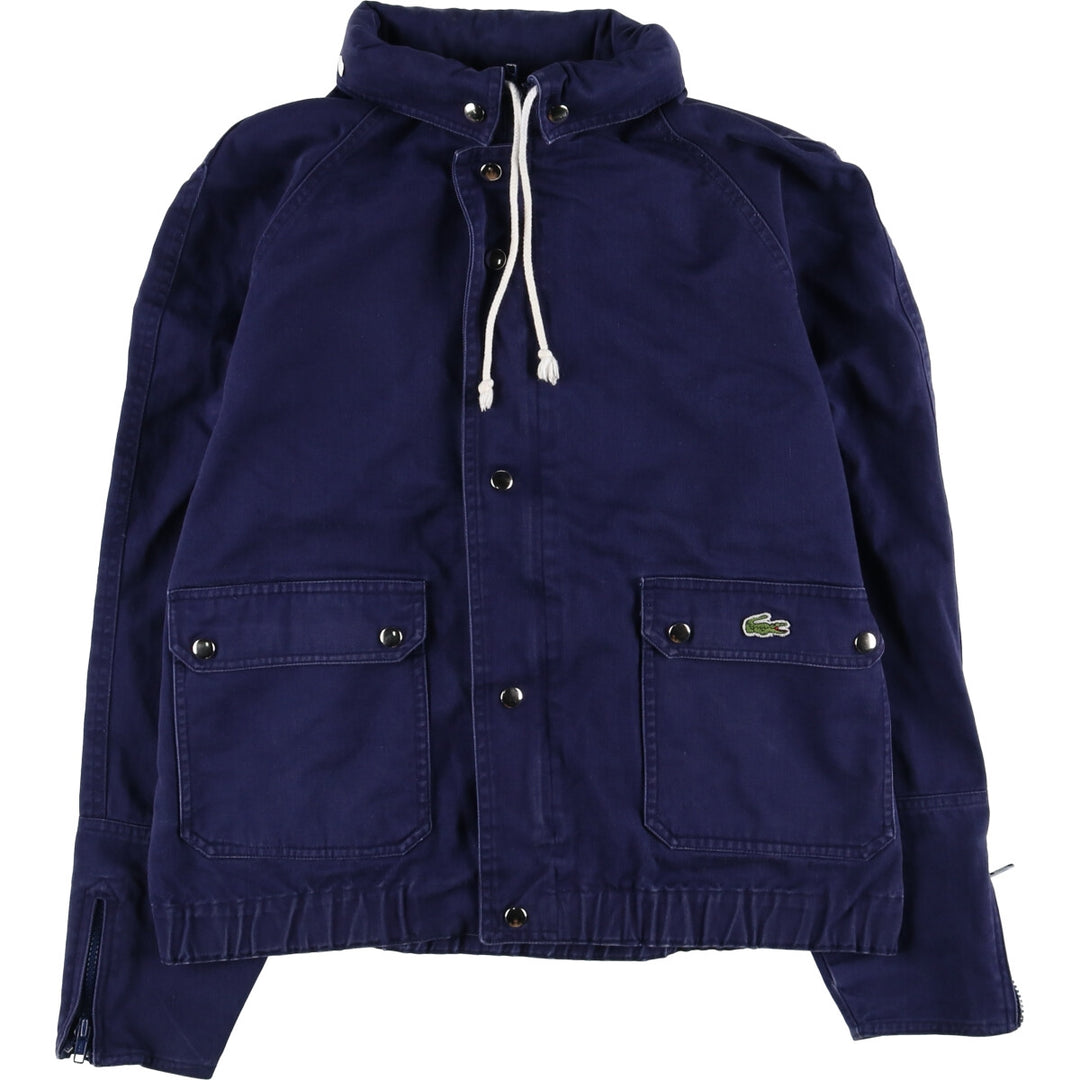 Vintage 70s-80'S Lacoste cotton jacket, size L, men's cotton navy blue type Vintage Second Hand