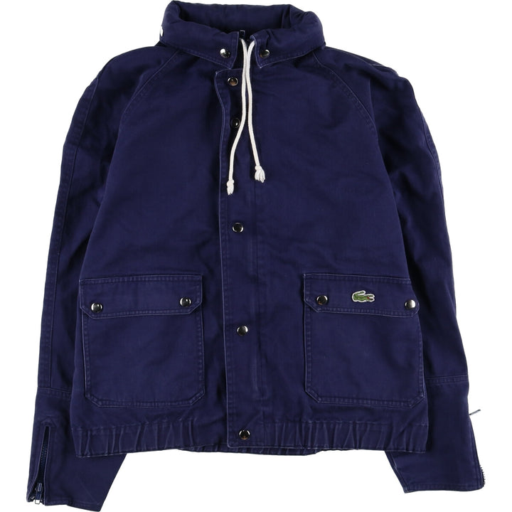 Vintage 70s-80'S Lacoste cotton jacket, size L, men's cotton navy blue type Vintage Second Hand