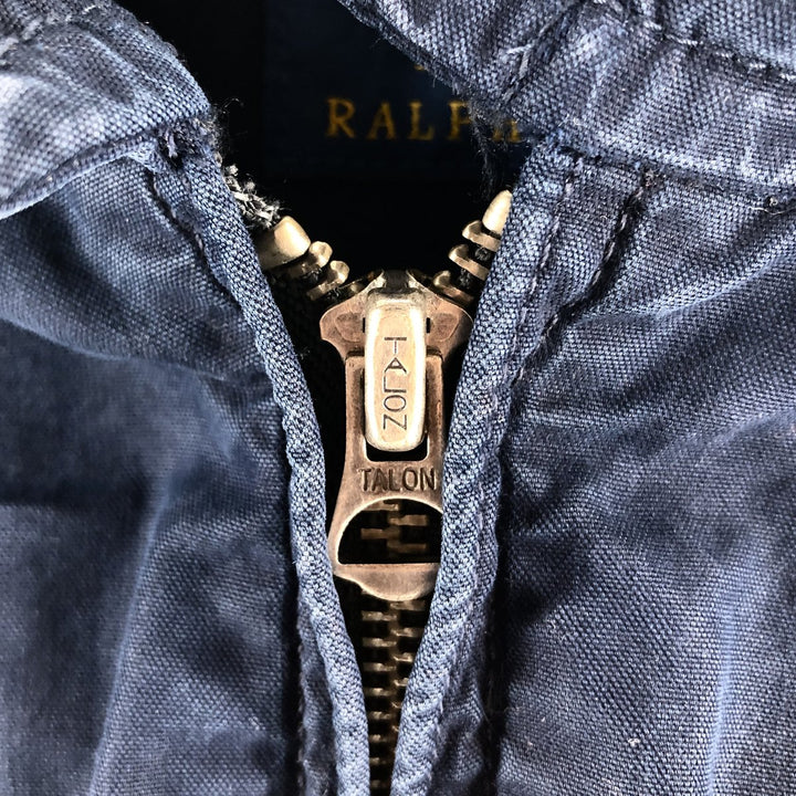 Ralph Lauren POLO RALPH LAUREN cotton hoodie, men's XL size cotton navy blue type Vintage Second Hand