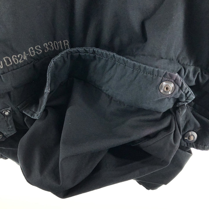 G-STAR RAW Multi-Pocket Hooded Military Jacket, Men's Size L cotton black type Vintage Second Hand