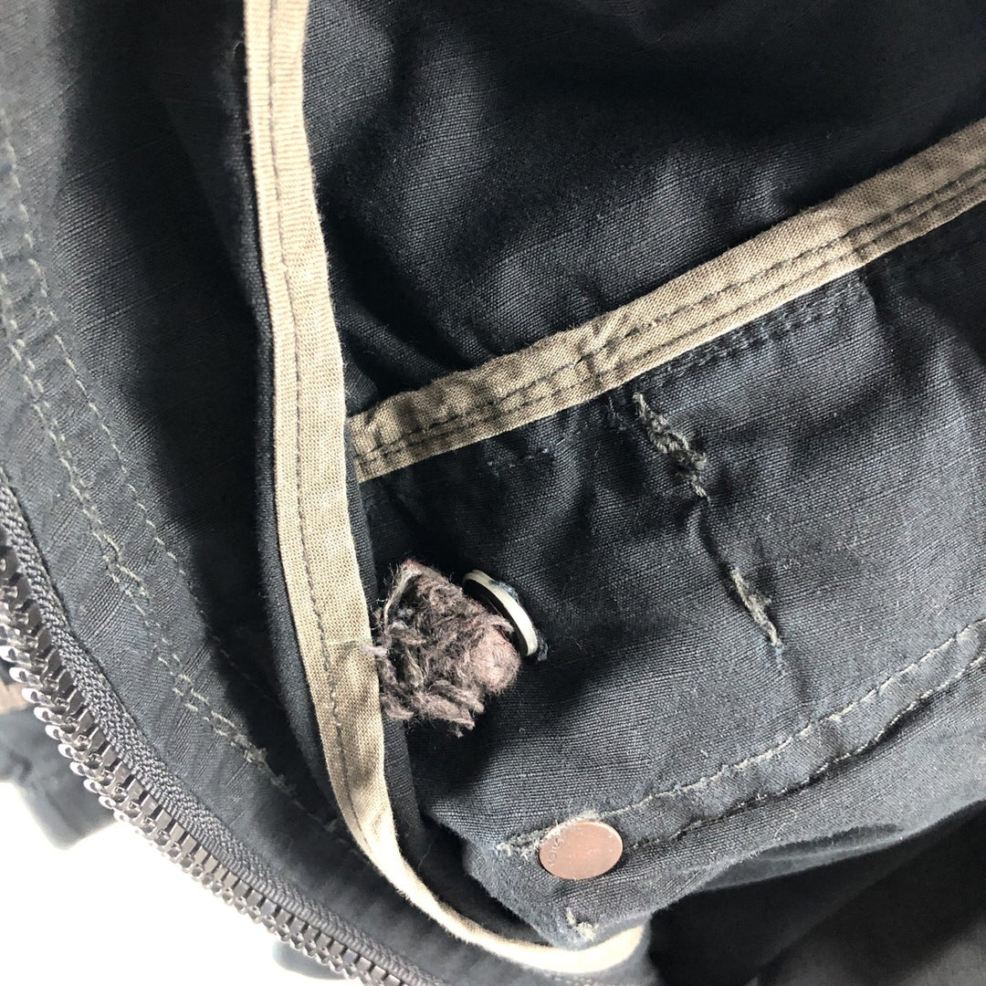 G-STAR RAW Multi-Pocket Hooded Military Jacket, Men's Size L cotton black type Vintage Second Hand