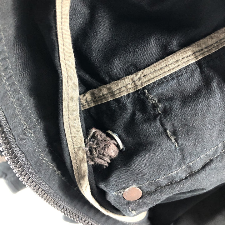 G-STAR RAW Multi-Pocket Hooded Military Jacket, Men's Size L cotton black type Vintage Second Hand