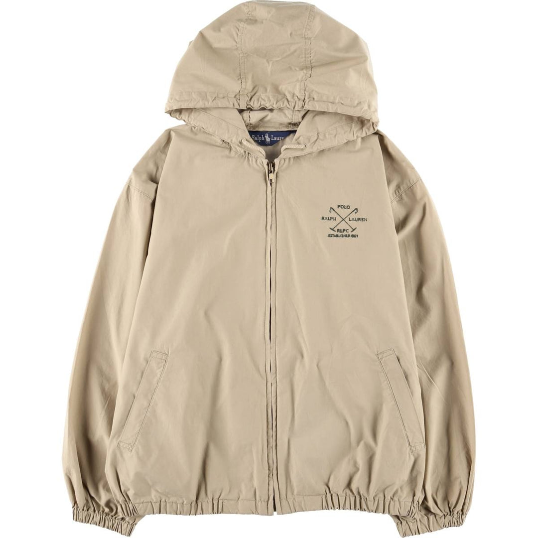 Ralph Lauren cotton hoodie, size L, men's cotton Beige type Vintage Second Hand