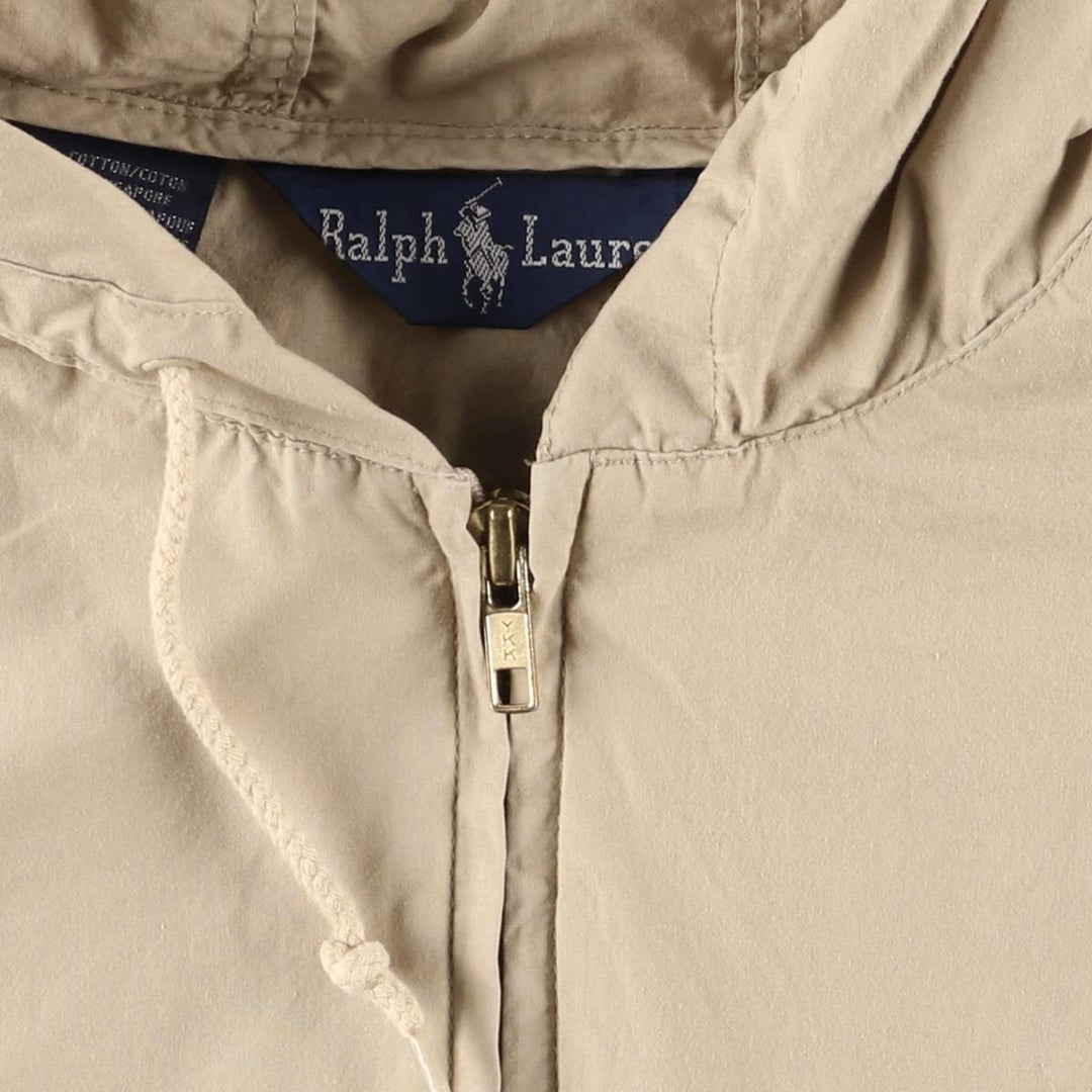 Ralph Lauren cotton hoodie, size L, men's cotton Beige type Vintage Second Hand
