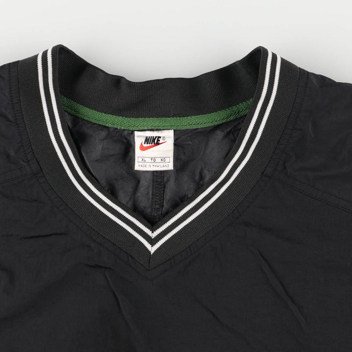 90'S Nike V-neck nylon pullover, men's XL size, vintage /eaa522010
