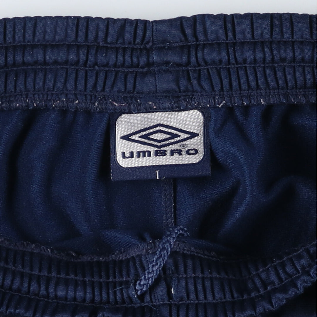 90s-00'S Umbro Track Pants, Men's Size L polyester navy blue type Vintage Second Hand