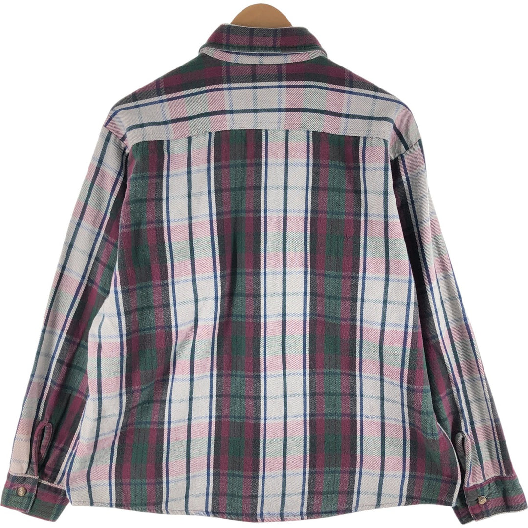 90'S Five Brother Long Sleeve Heavy Flannel Check Shirt Men's XL Vintage /eaa522076