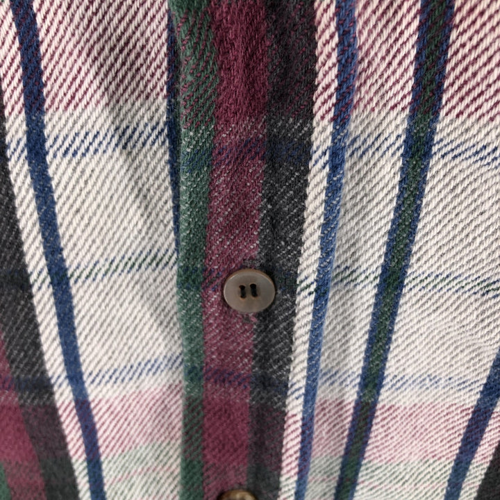 90'S Five Brother Long Sleeve Heavy Flannel Check Shirt Men's XL Vintage /eaa522076