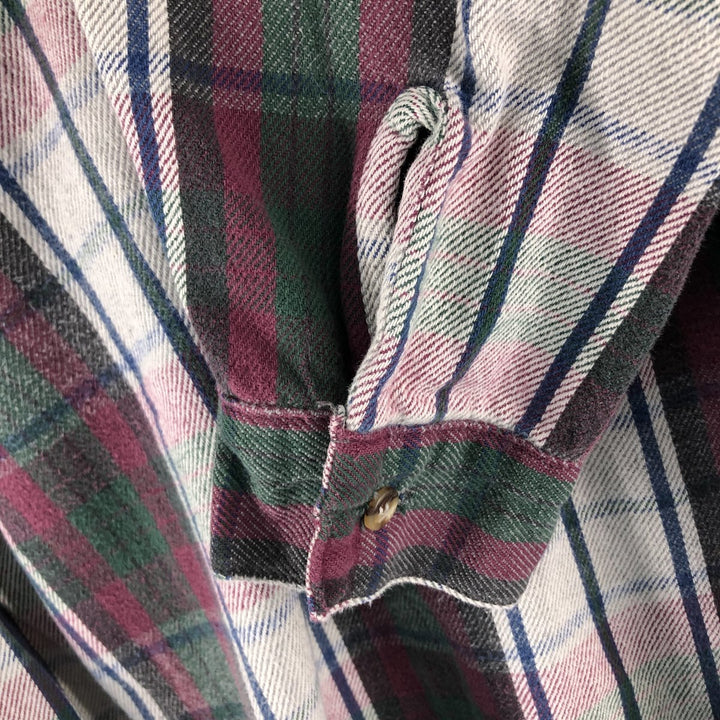 90'S Five Brother Long Sleeve Heavy Flannel Check Shirt Men's XL Vintage /eaa522076