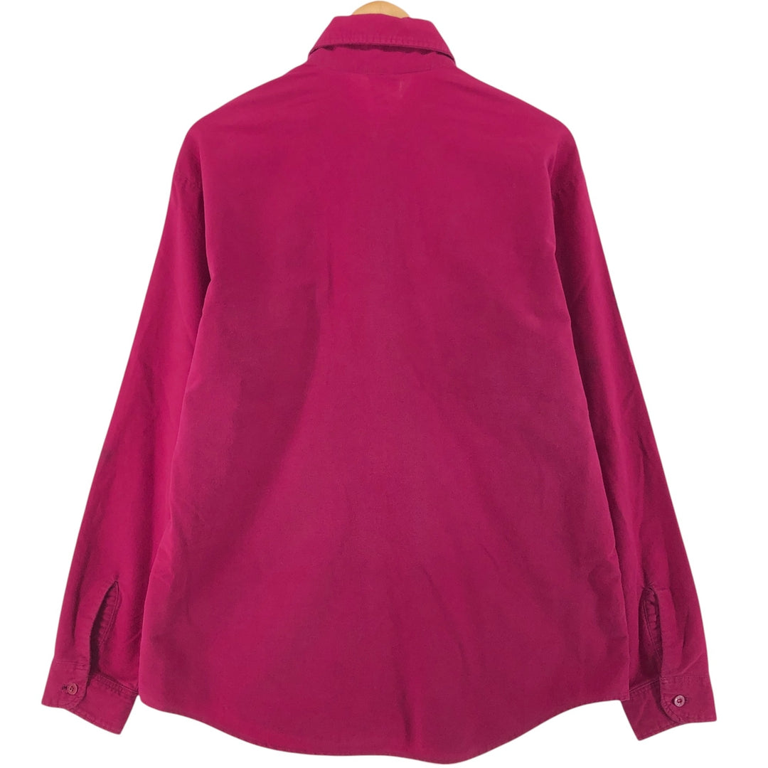 70'S BIG MAC Long Sleeve Light Flannel Shirt Made in USA Men's L Size Vintage cotton red type Vintage Second Hand