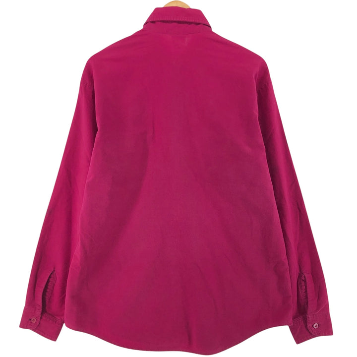 70'S BIG MAC Long Sleeve Light Flannel Shirt Made in USA Men's L Size Vintage cotton red type Vintage Second Hand