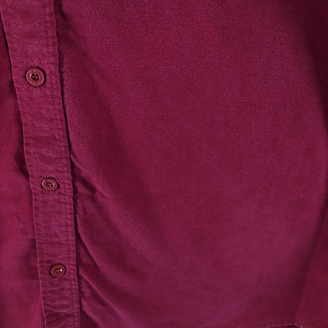 70'S BIG MAC Long Sleeve Light Flannel Shirt Made in USA Men's L Size Vintage cotton red type Vintage Second Hand