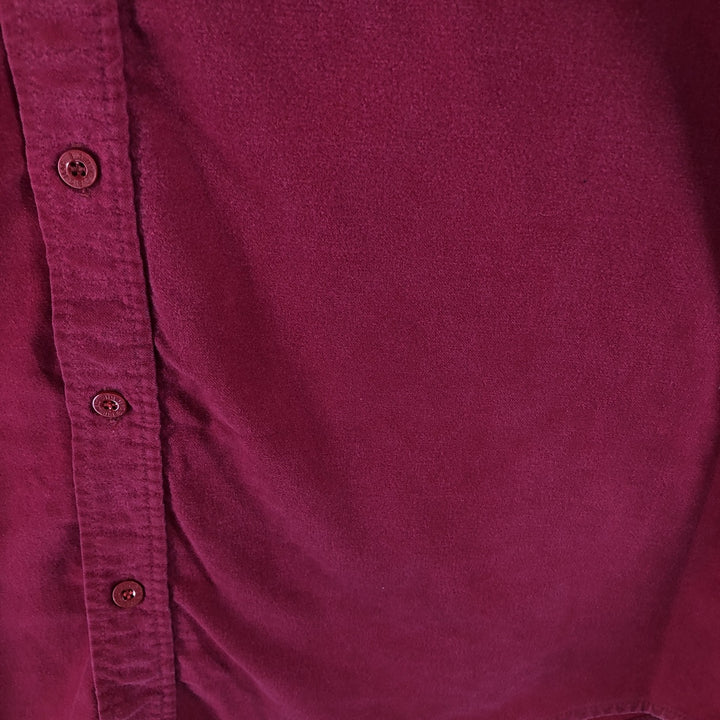 70'S BIG MAC Long Sleeve Light Flannel Shirt Made in USA Men's L Size Vintage cotton red type Vintage Second Hand