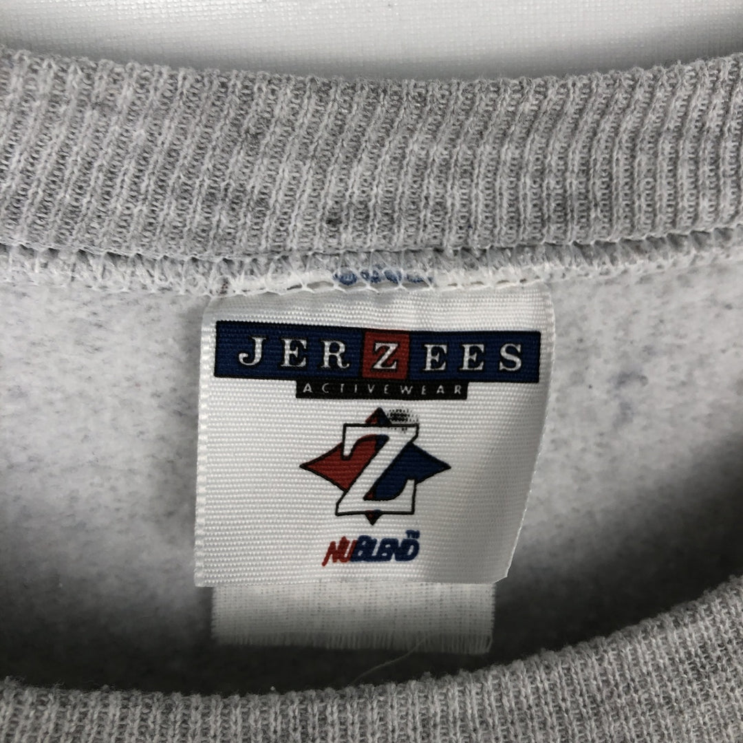 90'S Jerzees BUCKEYES FOOTBALL College Sweatshirt, Men's Size XL (approx.), Vintage unclear gray type Vintage Second Hand