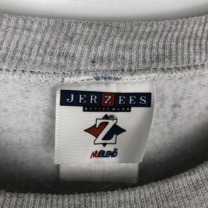 90'S Jerzees BUCKEYES FOOTBALL College Sweatshirt, Men's Size XL (approx.), Vintage unclear gray type Vintage Second Hand