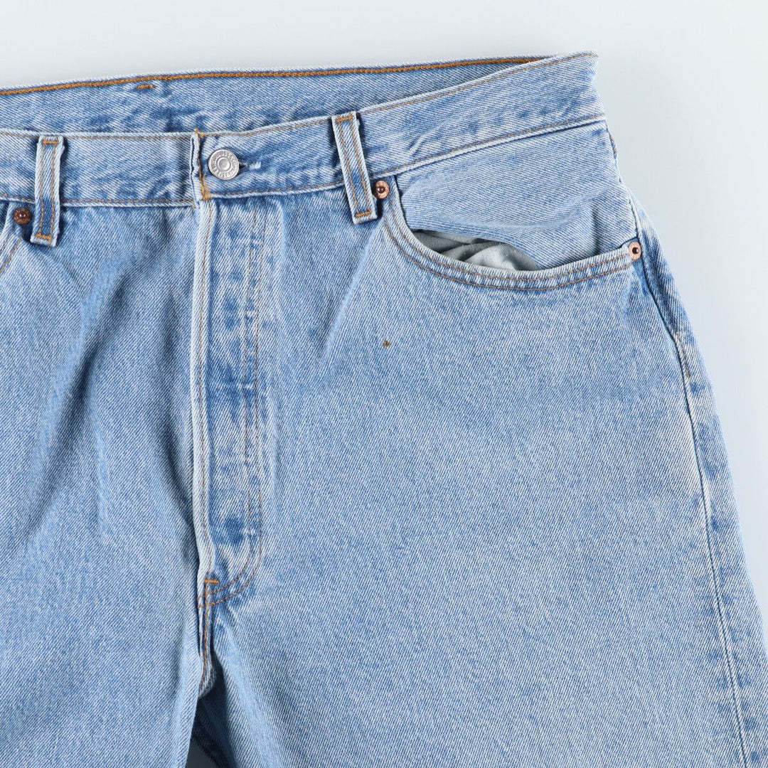 90'S Levi's 501-0193 Straight Denim Pants Made in USA Men's W37 Vintage cotton Blue type light blue Vintage Second Hand