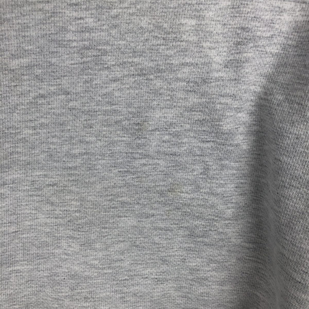 90'S Reebok Mock Neck Sweatshirt, Men's Size L, Vintage cotton gray type Vintage Second Hand