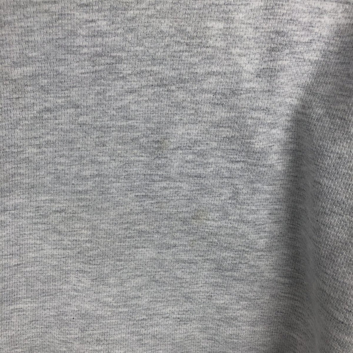 90'S Reebok Mock Neck Sweatshirt, Men's Size L, Vintage cotton gray type Vintage Second Hand