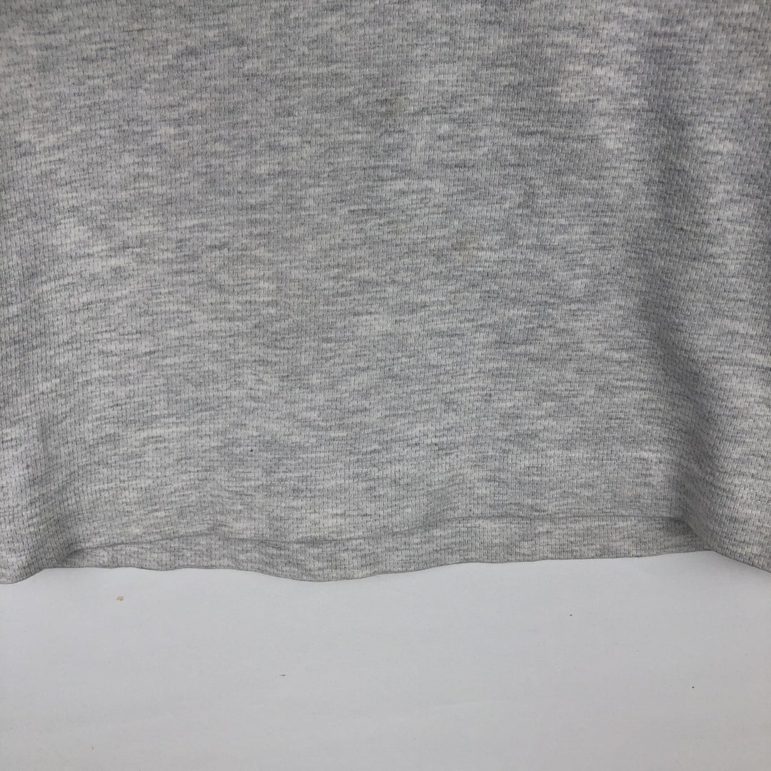 90'S Reebok Mock Neck Sweatshirt, Men's Size L, Vintage cotton gray type Vintage Second Hand