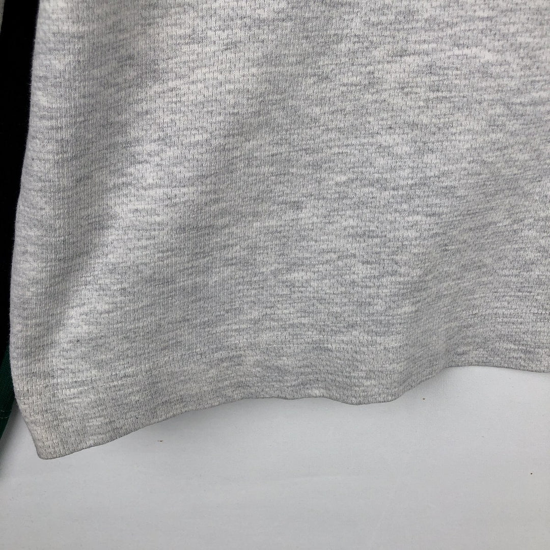 90'S Reebok Mock Neck Sweatshirt, Men's Size L, Vintage cotton gray type Vintage Second Hand