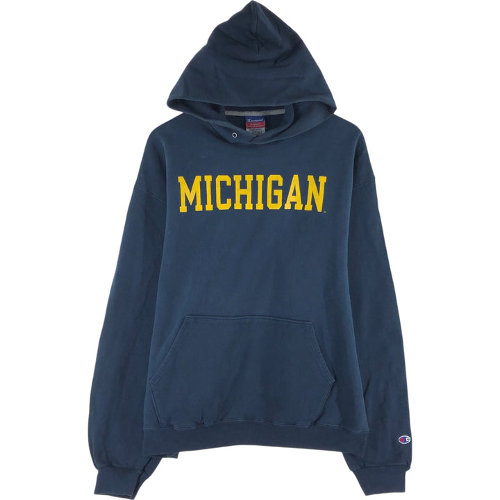 Champion Authentic Athletic Apparel Michigan University Sweatshirt Pullover Hoodie Men's XL /eaa522160