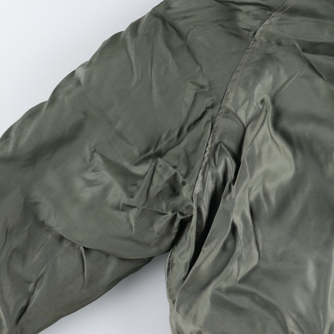 50'S N-3B Military Flight Jacket Men's Size L Vintage unclear Khaki type sage green Vintage Second Hand