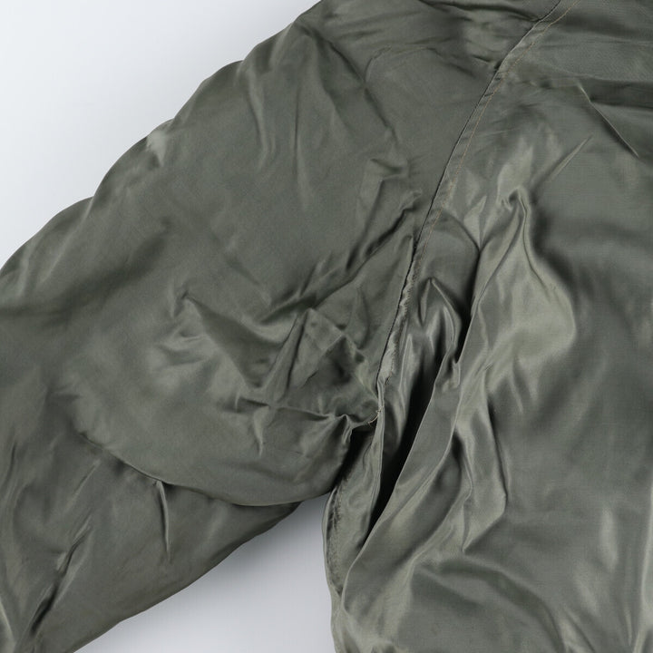 50'S N-3B Military Flight Jacket Men's Size L Vintage unclear Khaki type sage green Vintage Second Hand