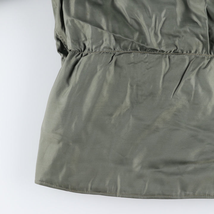 50'S N-3B Military Flight Jacket Men's Size L Vintage unclear Khaki type sage green Vintage Second Hand