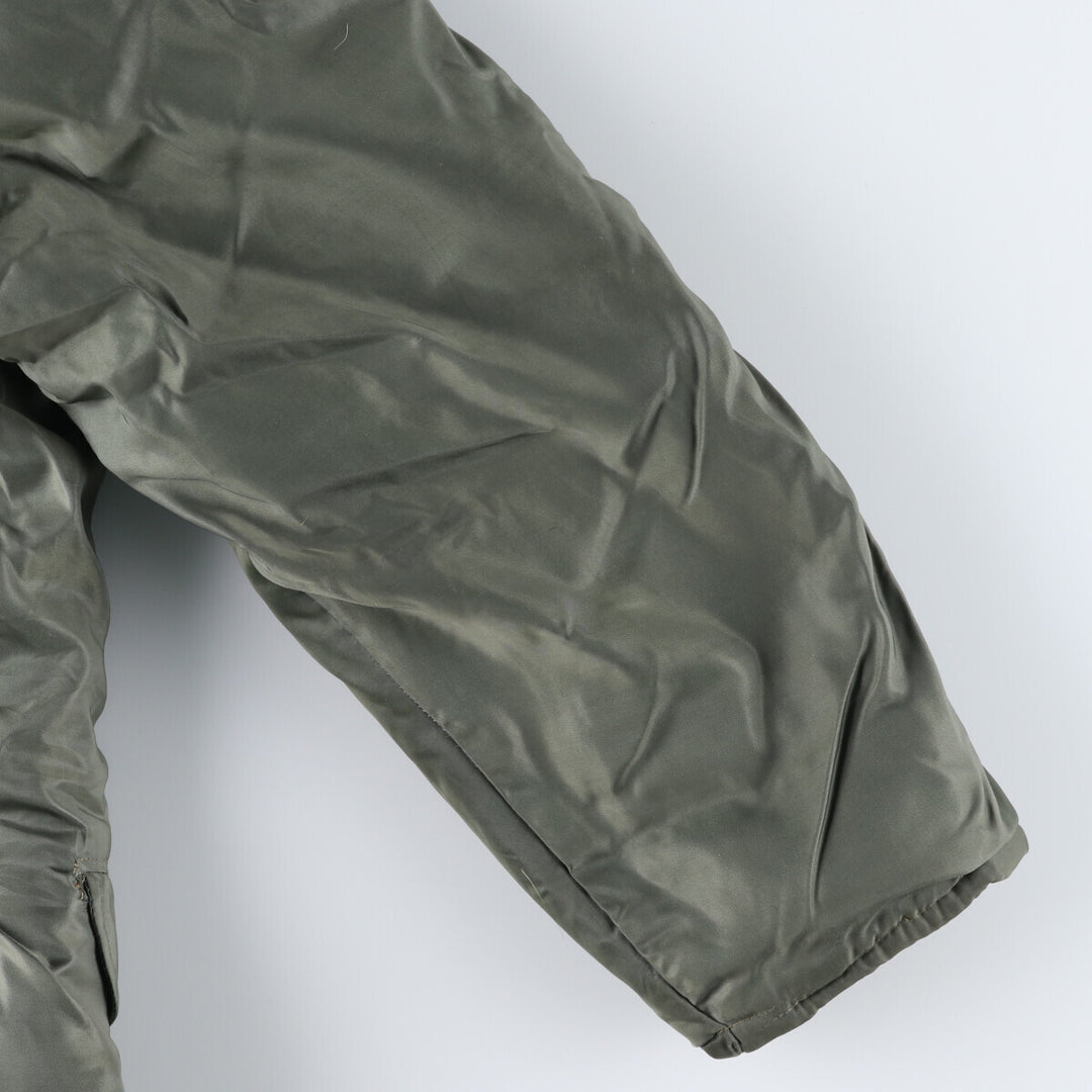50'S N-3B Military Flight Jacket Men's Size L Vintage unclear Khaki type sage green Vintage Second Hand