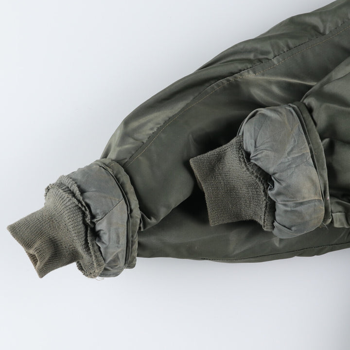 50'S N-3B Military Flight Jacket Men's Size L Vintage unclear Khaki type sage green Vintage Second Hand