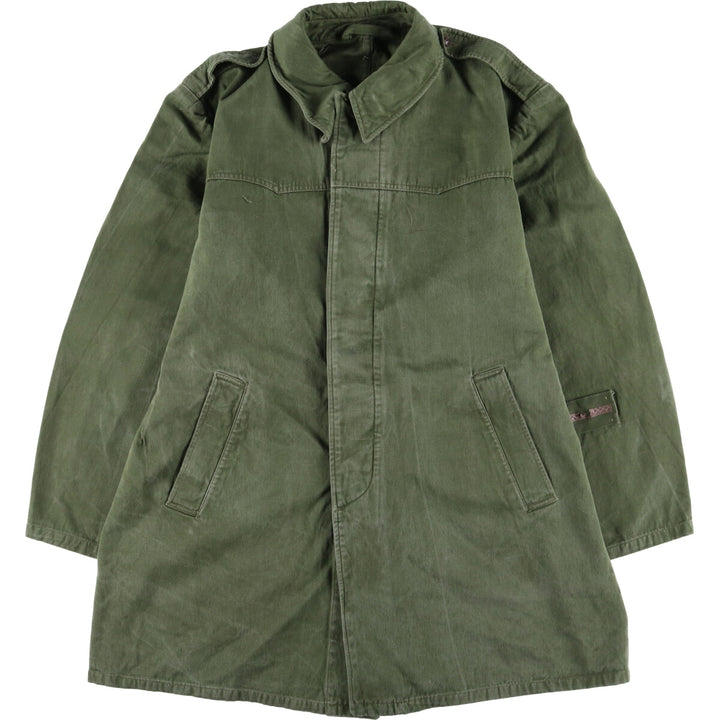 Vintage Hungarian Army Field Coat, Men's Size L unclear Khaki type Vintage Second Hand