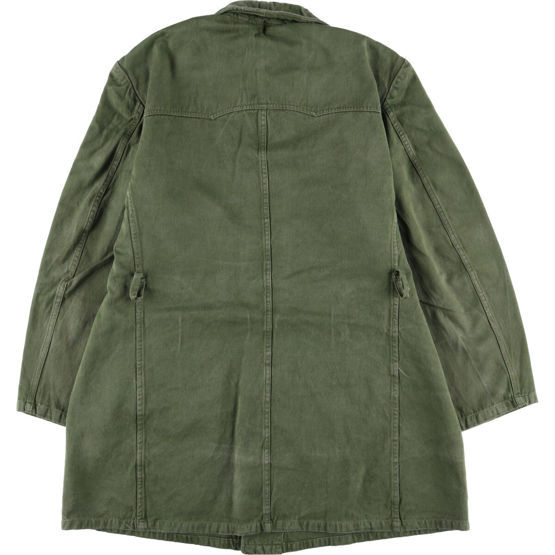 Vintage Hungarian Army Field Coat, Men's Size L unclear Khaki type Vintage Second Hand