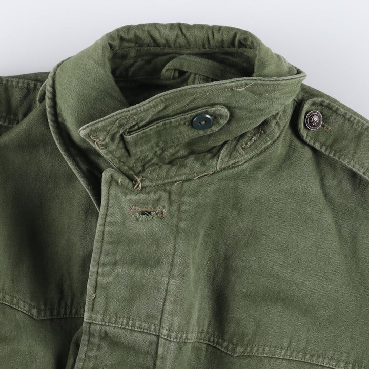 Vintage Hungarian Army Field Coat, Men's Size L unclear Khaki type Vintage Second Hand