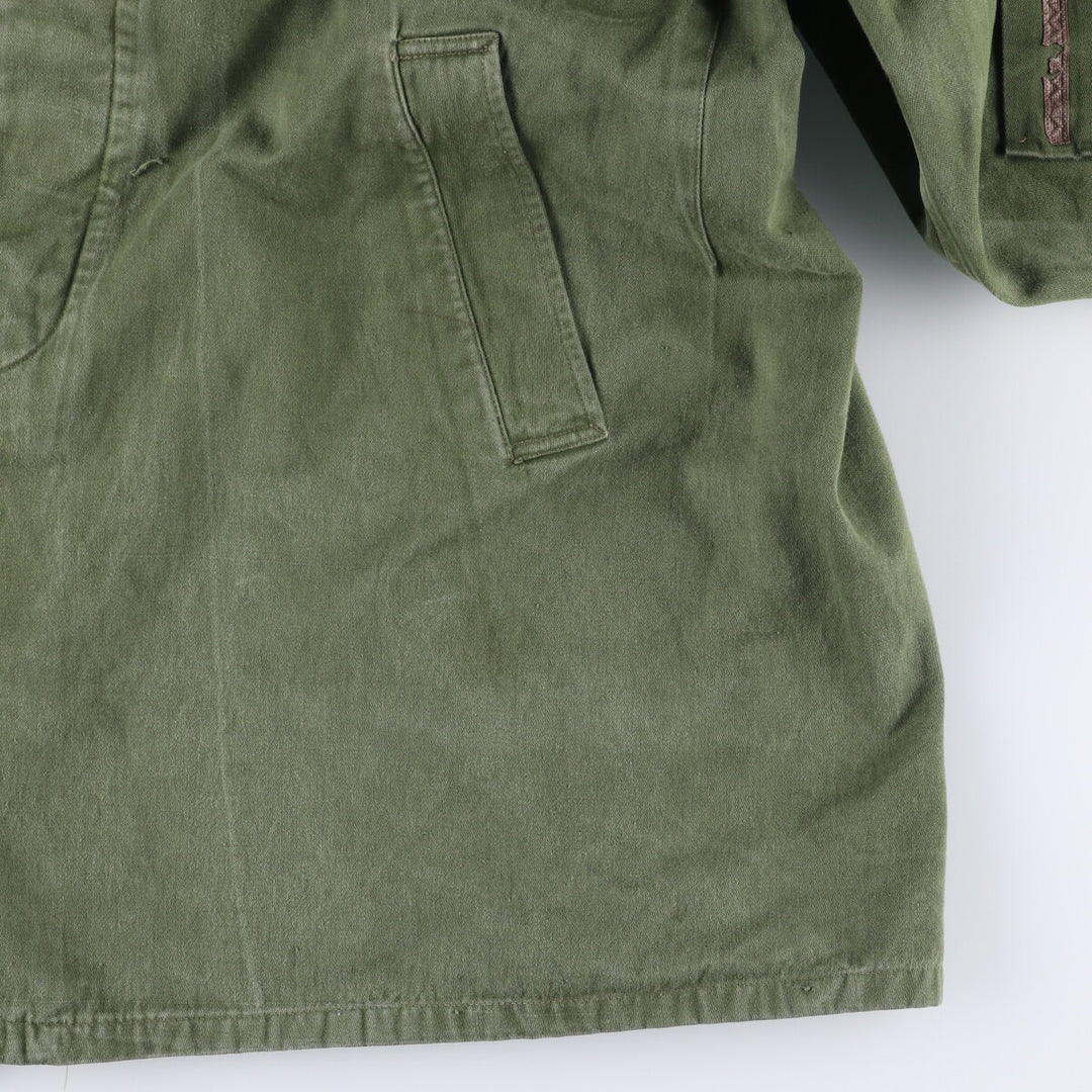 Vintage Hungarian Army Field Coat, Men's Size L unclear Khaki type Vintage Second Hand